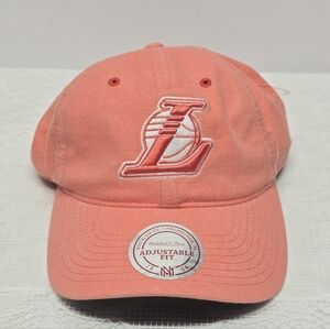 Los Angeles Lakers NBA Mitchell & Ness Coral Cap NEW Unisex